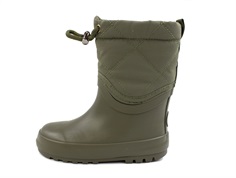 Wheat dry leaves winter rubber boot